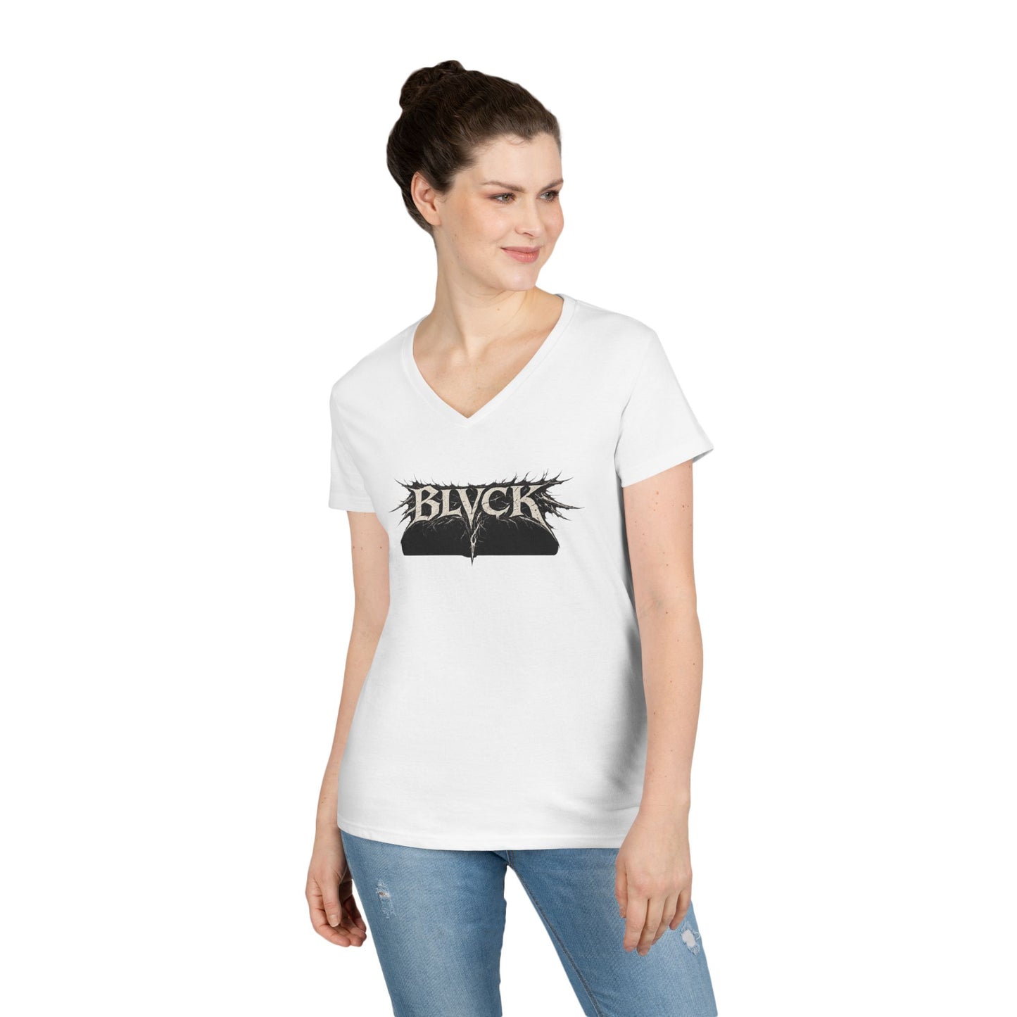 BLVCK // Thank You for Simply Existing Women's V-Neck Tee