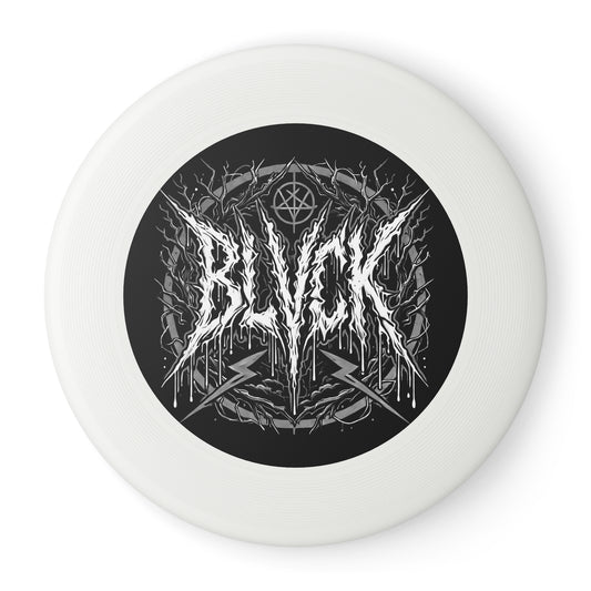 BLVCK Logo // Monochrome Sigil // Wham-O® Frisbee (10.875")