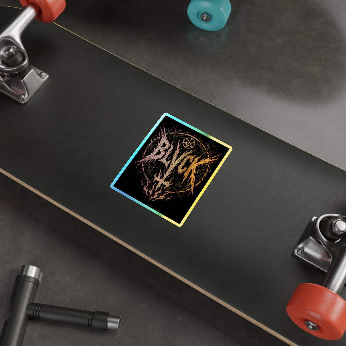 BLVCK // Holographic Sticker // Hellfire Edition