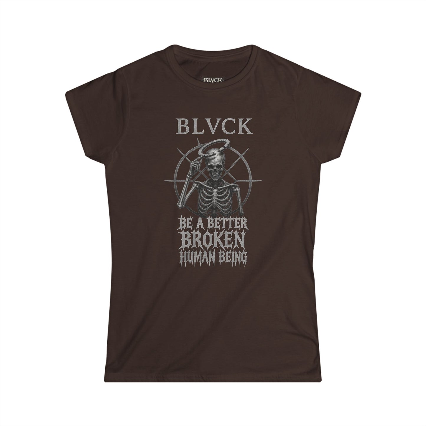 BLVCK // Better Broken Human Being - Monochrome Women's Tee