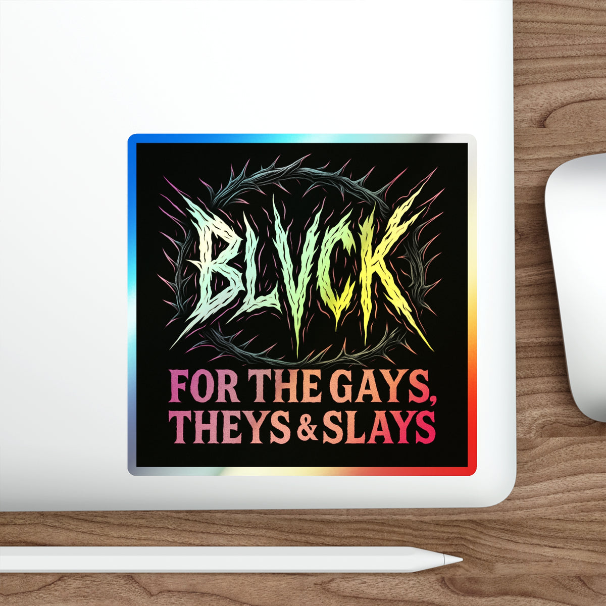 BLVCK Sigil // Holographic Sticker // Pride Edition