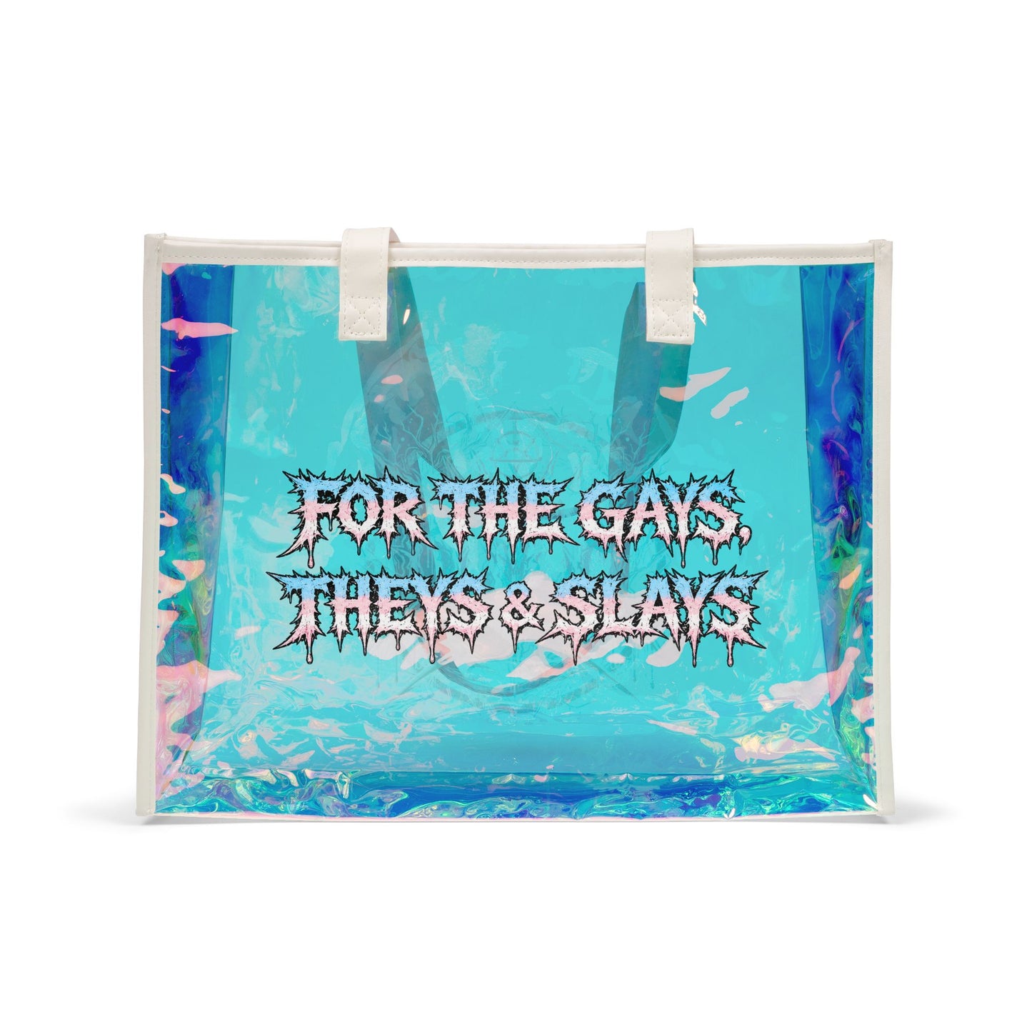 BLVCK // Holographic Tote Bag – Pride Edition