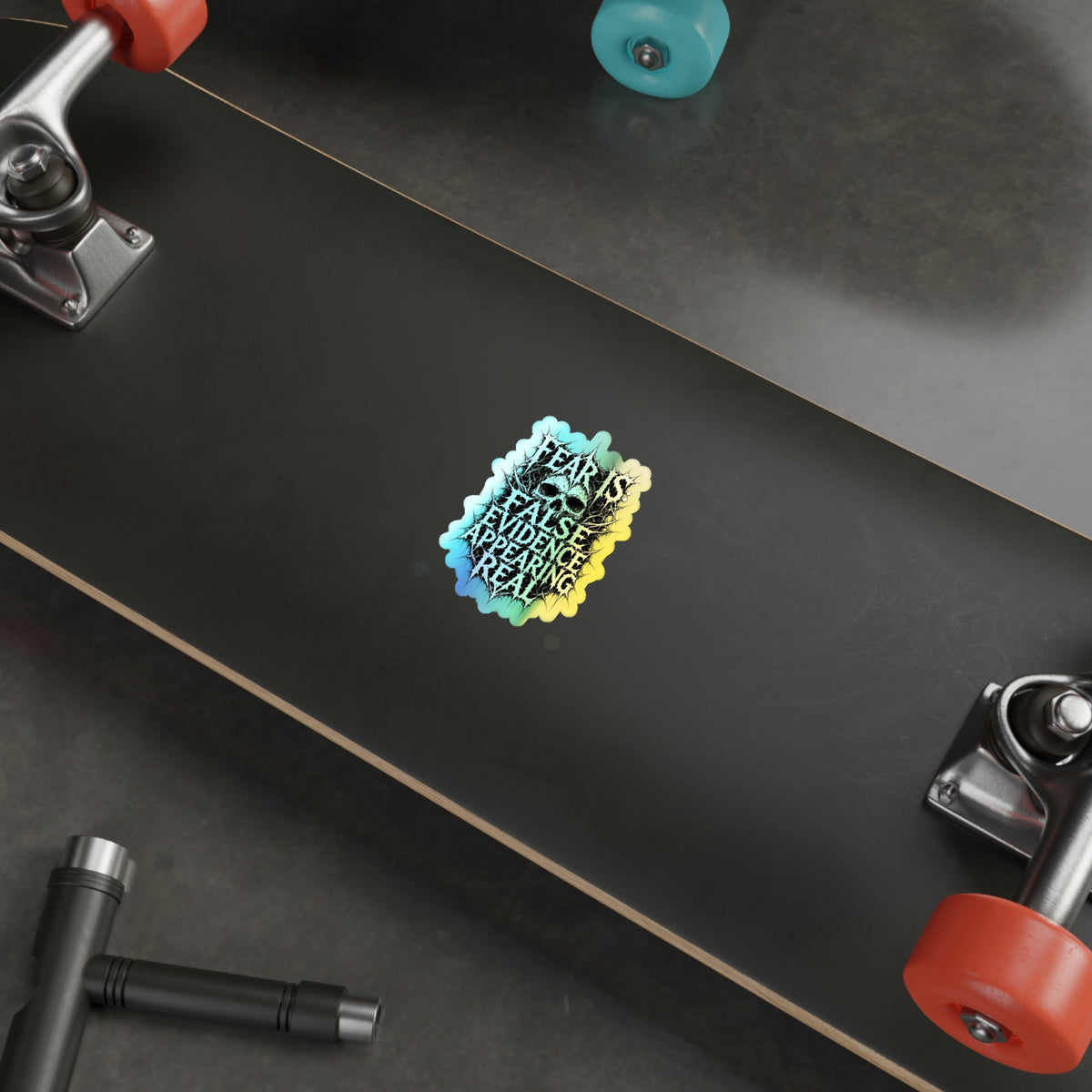 BLVCK // Holographic Sticker // Fear Is False Edition