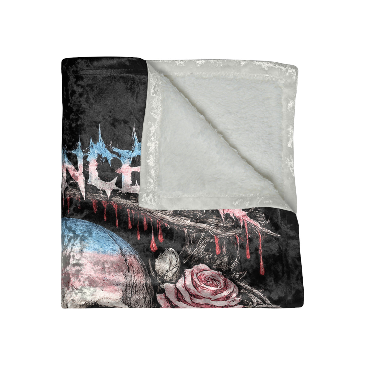 BLVCK // Existence Is Resistance // Premium Crushed Velvet Blanket