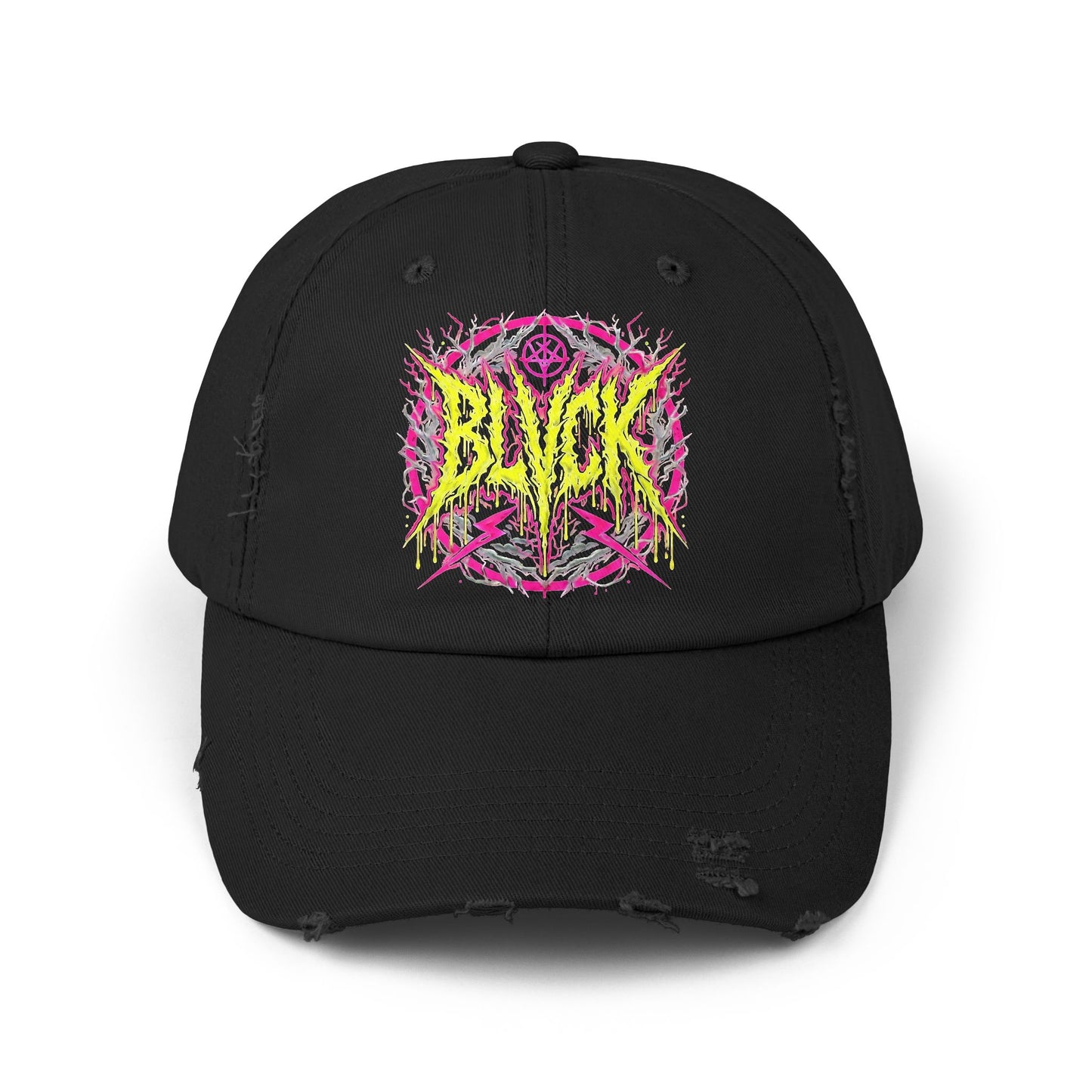 BLVCK // Chaos Crown Distressed Cap