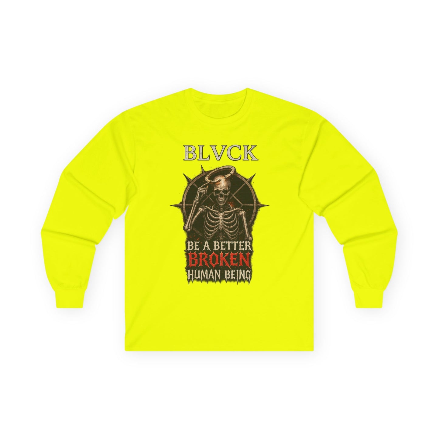 BLVCK // Better Broken Human Being - Long Sleeve Cotton Tee