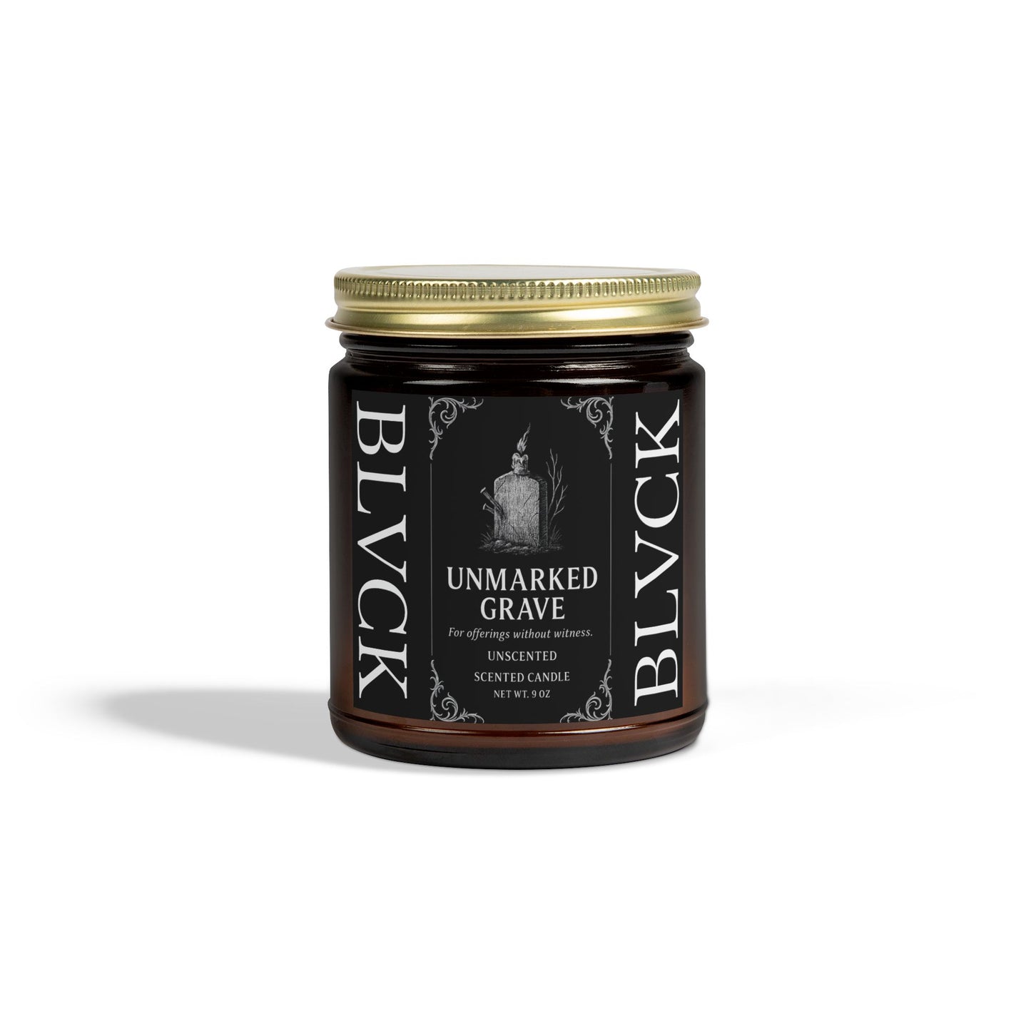 Unmarked Grave // Unscented Coconut Apricot Wax Candle
