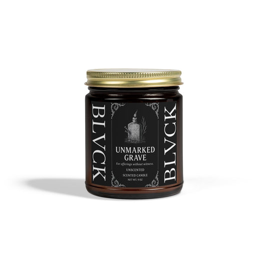 Unmarked Grave // Unscented Coconut Apricot Wax Candle