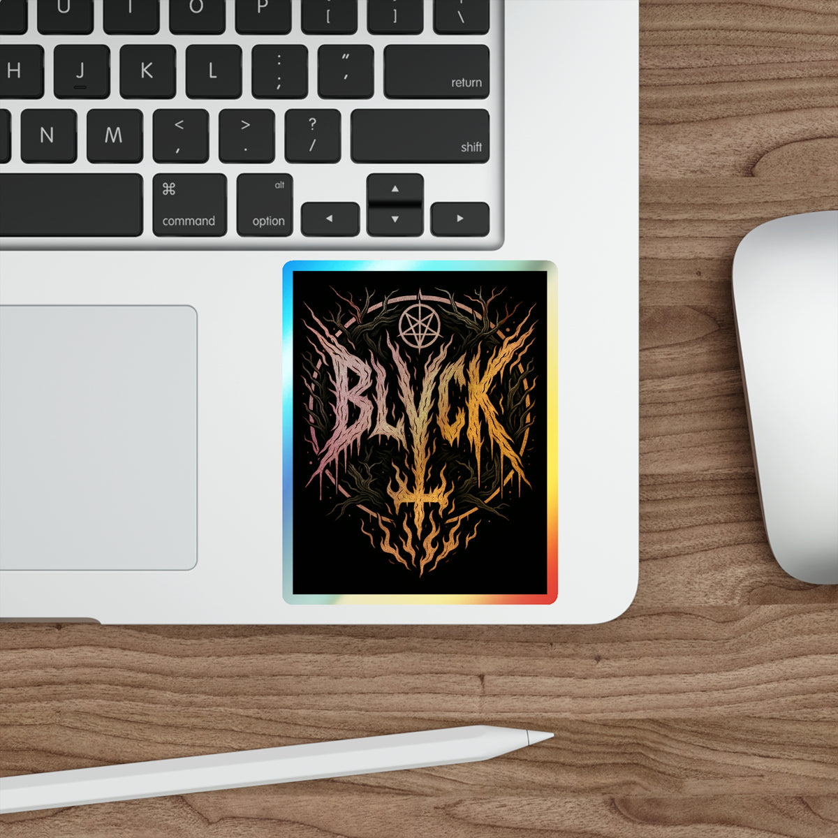 BLVCK // Holographic Sticker // Hellfire Edition