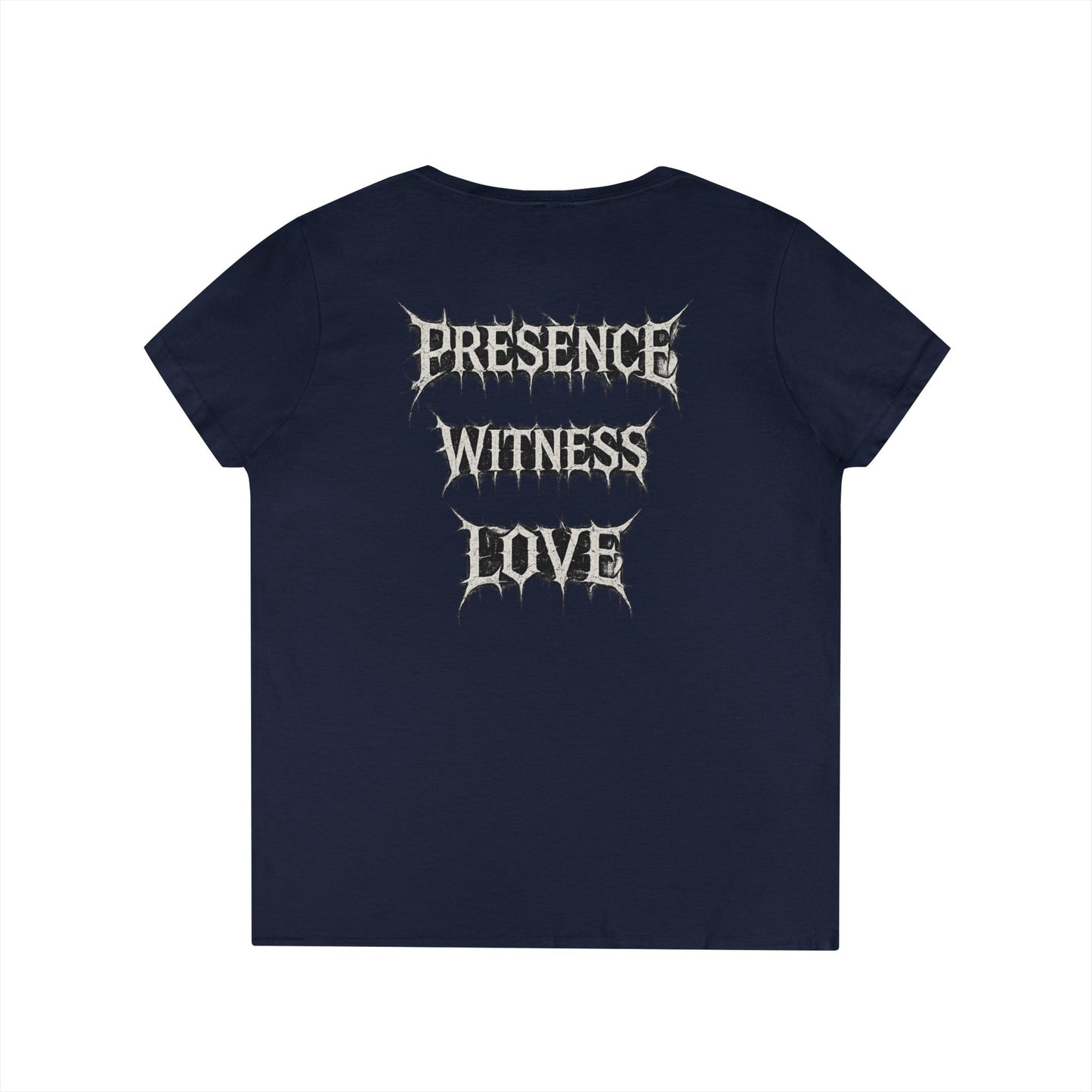 BLVCK // Presence - Witness - Love Women's V-Neck Tee
