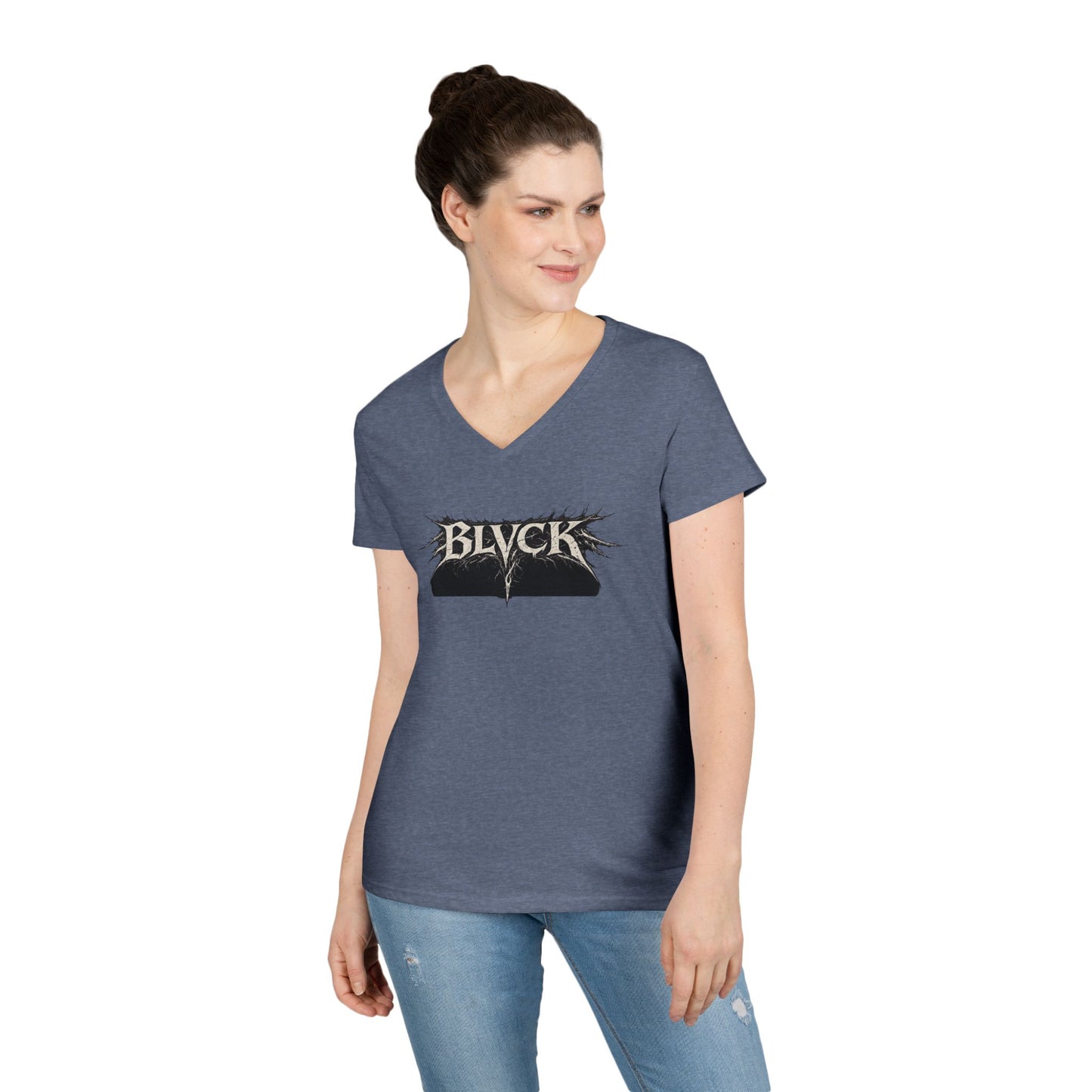 BLVCK // Thank You for Simply Existing Women's V-Neck Tee