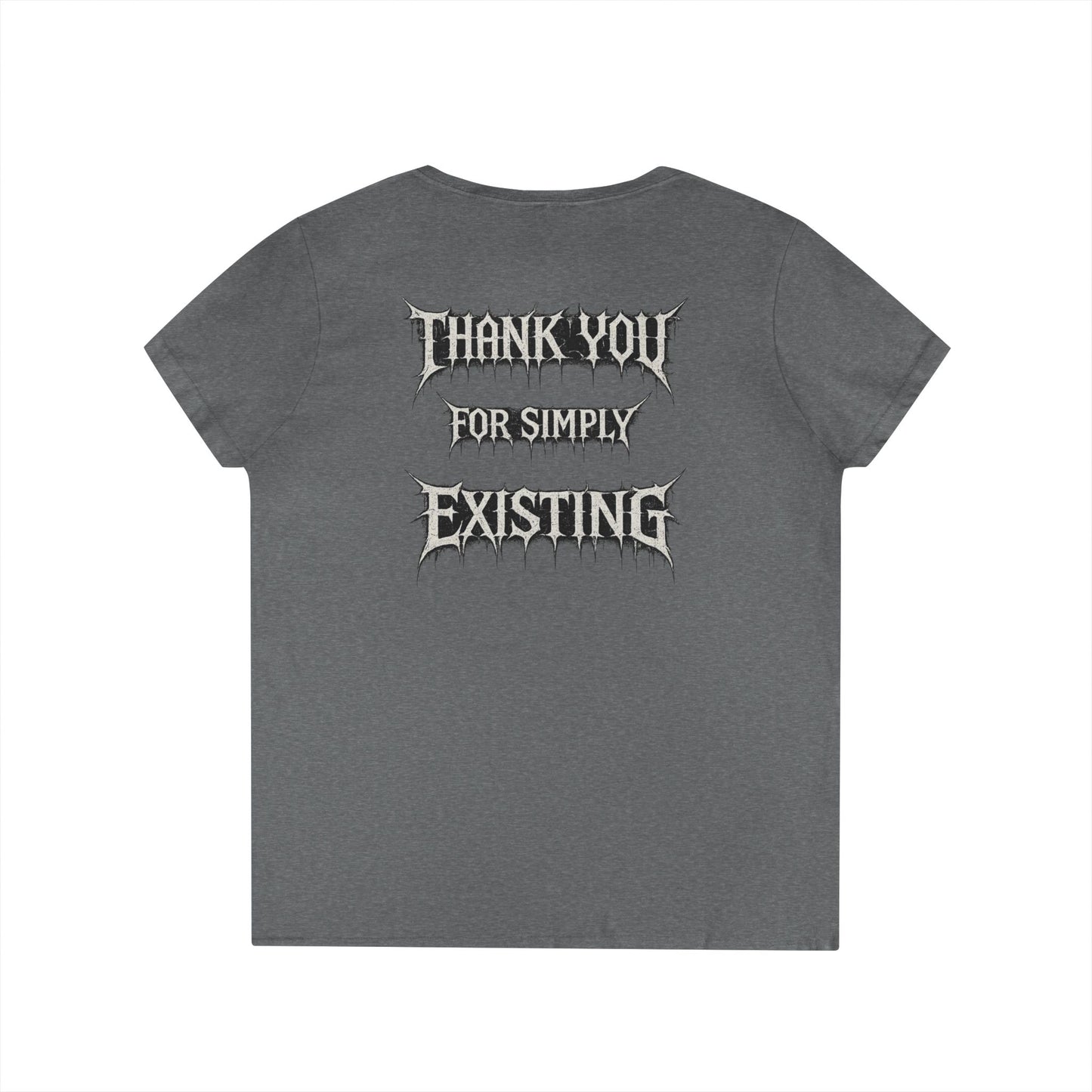 BLVCK // Thank You for Simply Existing Women's V-Neck Tee