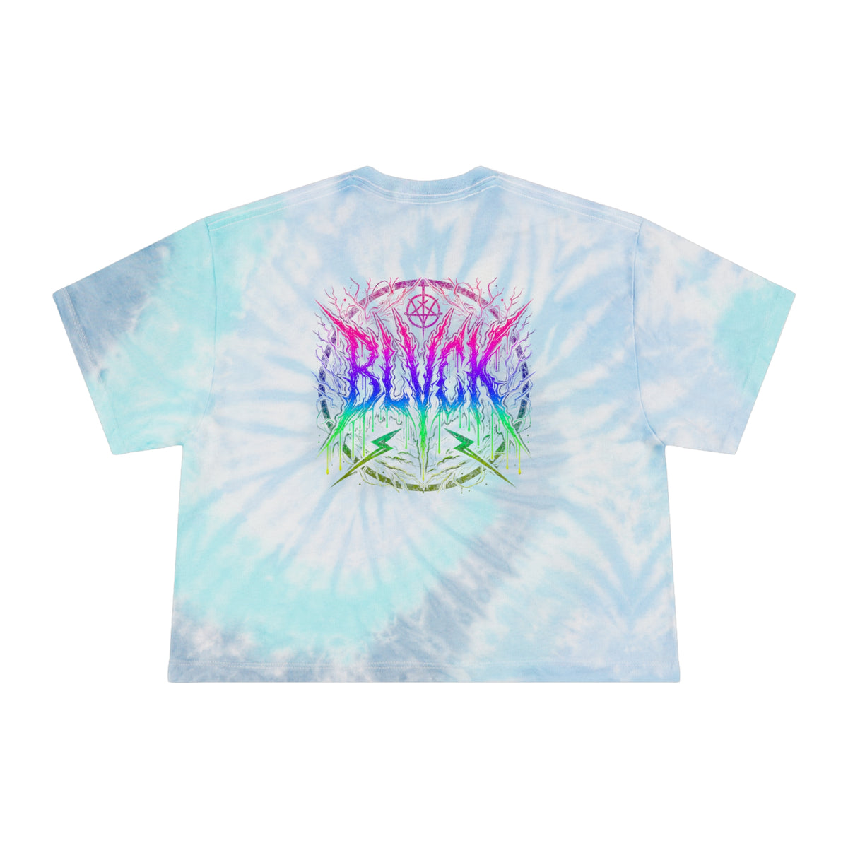 The Raving Cripple // BLVCK Lagoon Tie-Dye Crop Tee // Insaneintheleakingbrain Edition