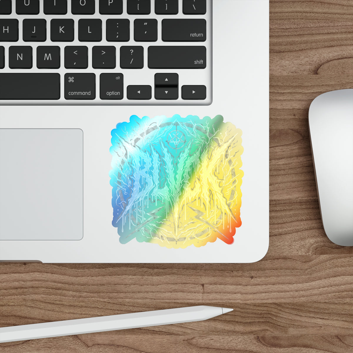 BLVCK // Holographic Sticker // Monochrome Sigil Edition