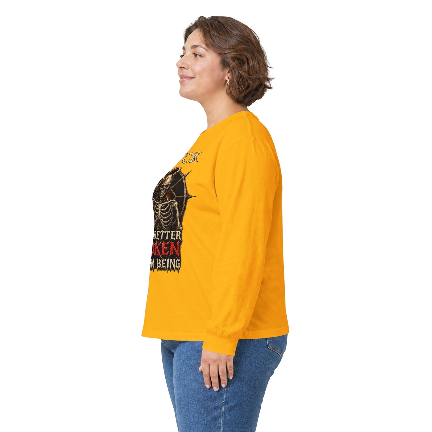 BLVCK // Better Broken Human Being - Long Sleeve Cotton Tee