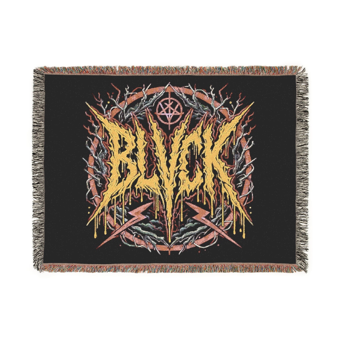 BLVCK Woven Blanket // Neon Inferno Edition
