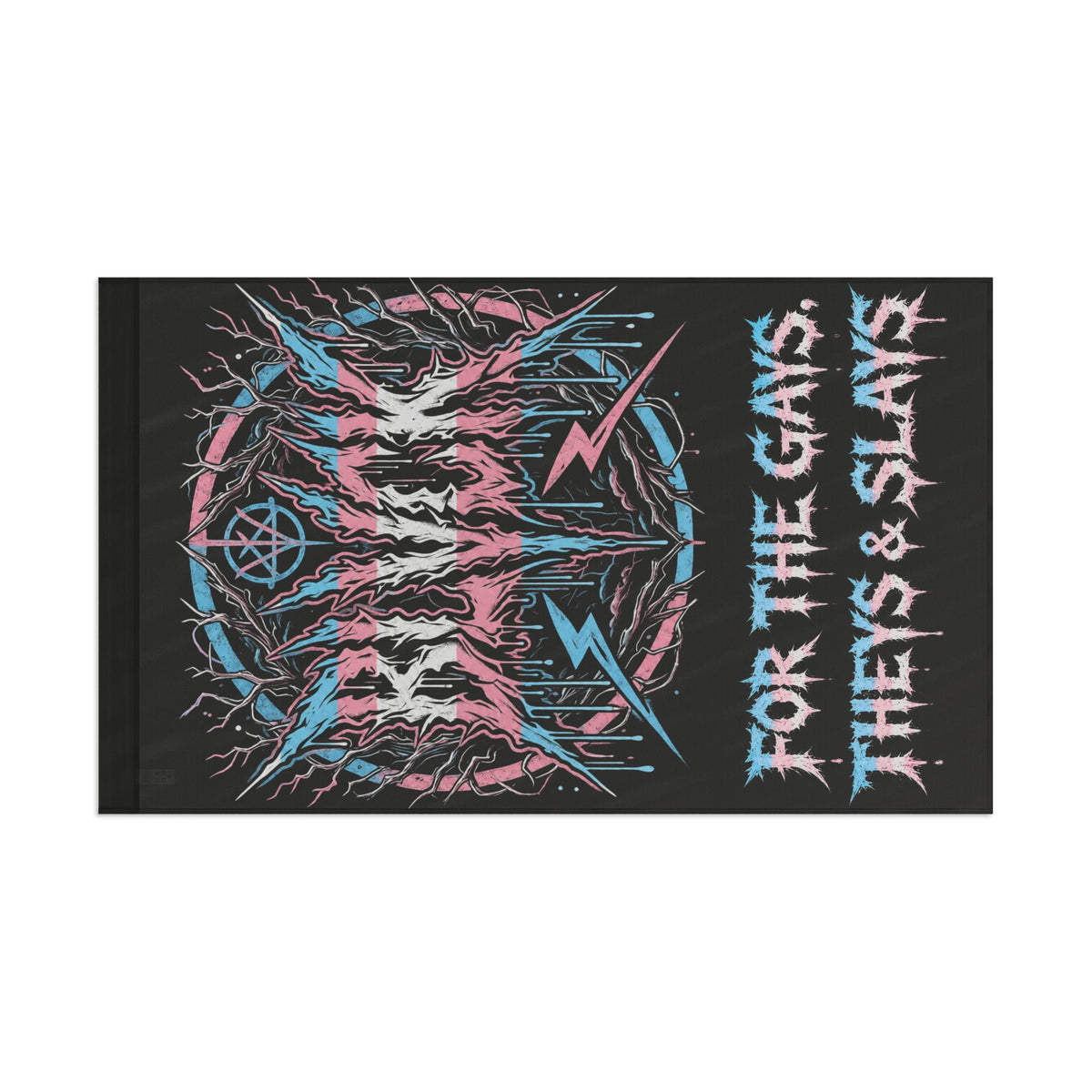 BLVCK Sigil Flag // For the Gays, Theys & Slays Edition
