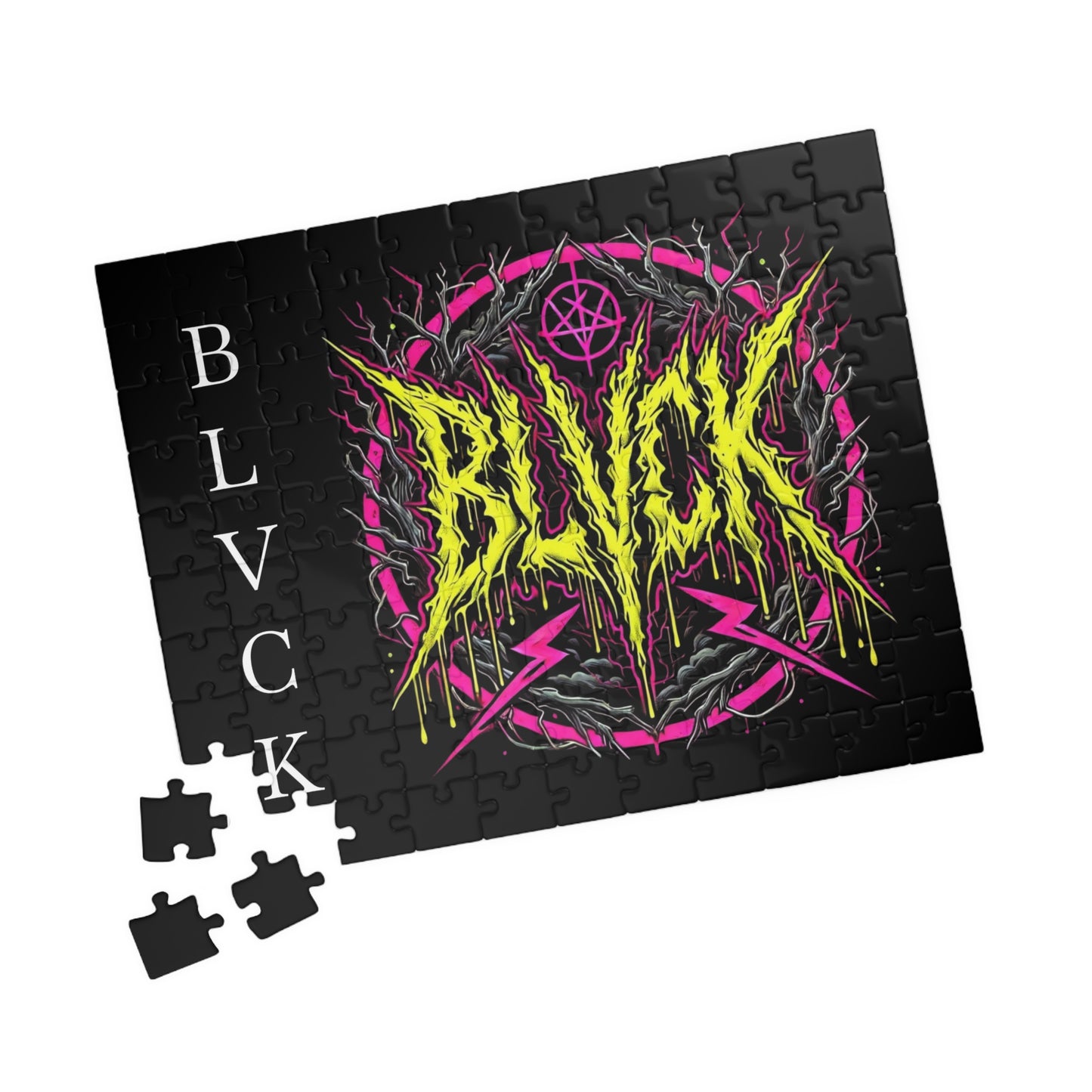 BLVCK // Neon Sigil Puzzle