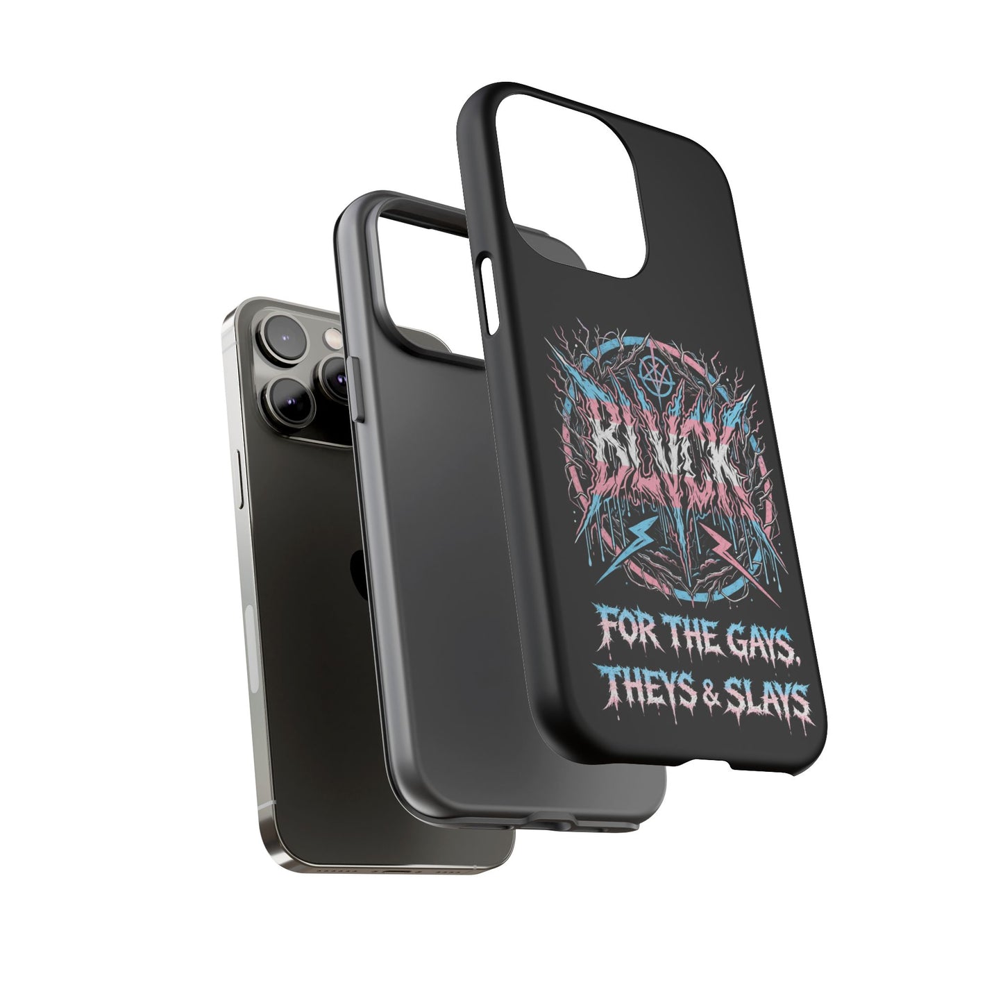 BLVCK // For the Gays, Theys & Slays (Trans Pride Edition) iPhone Case
