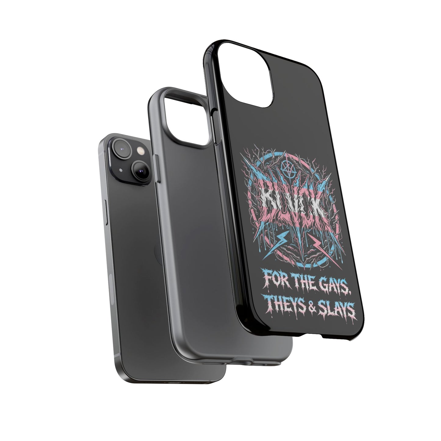 BLVCK // For the Gays, Theys & Slays (Trans Pride Edition) iPhone Case