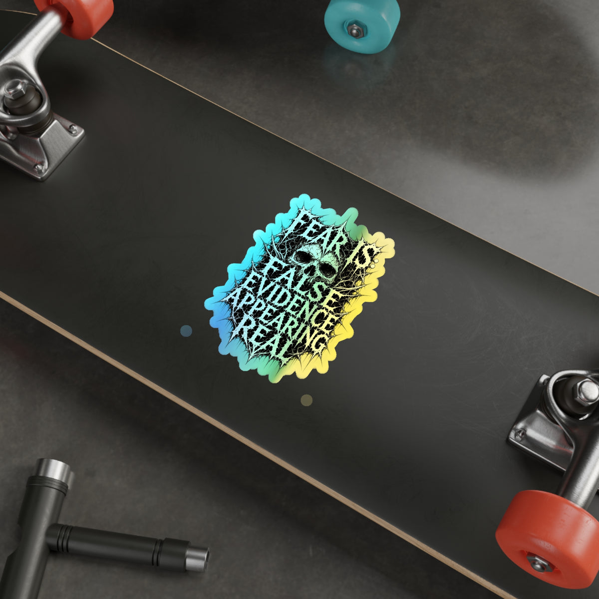 BLVCK // Holographic Sticker // Fear Is False Edition