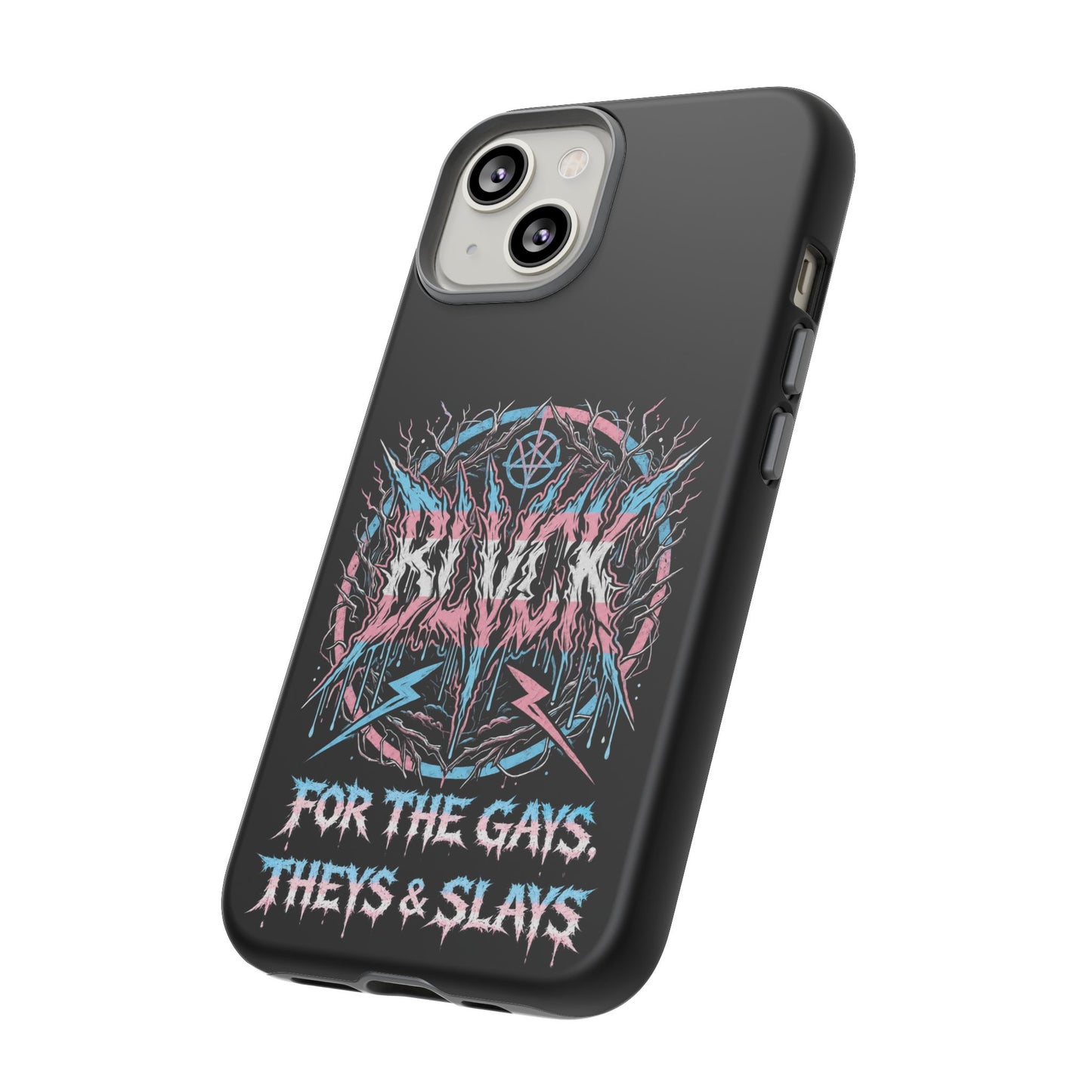 BLVCK // For the Gays, Theys & Slays (Trans Pride Edition) iPhone Case