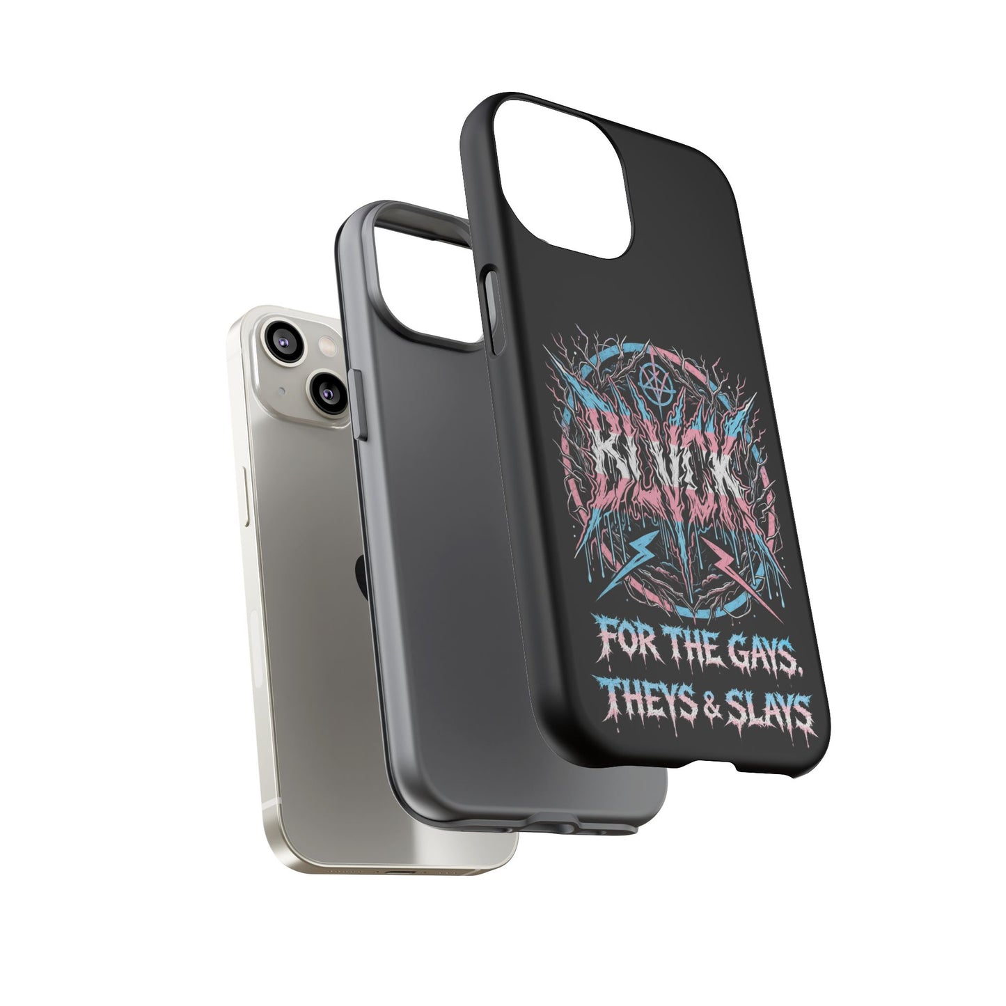 BLVCK // For the Gays, Theys & Slays (Trans Pride Edition) iPhone Case