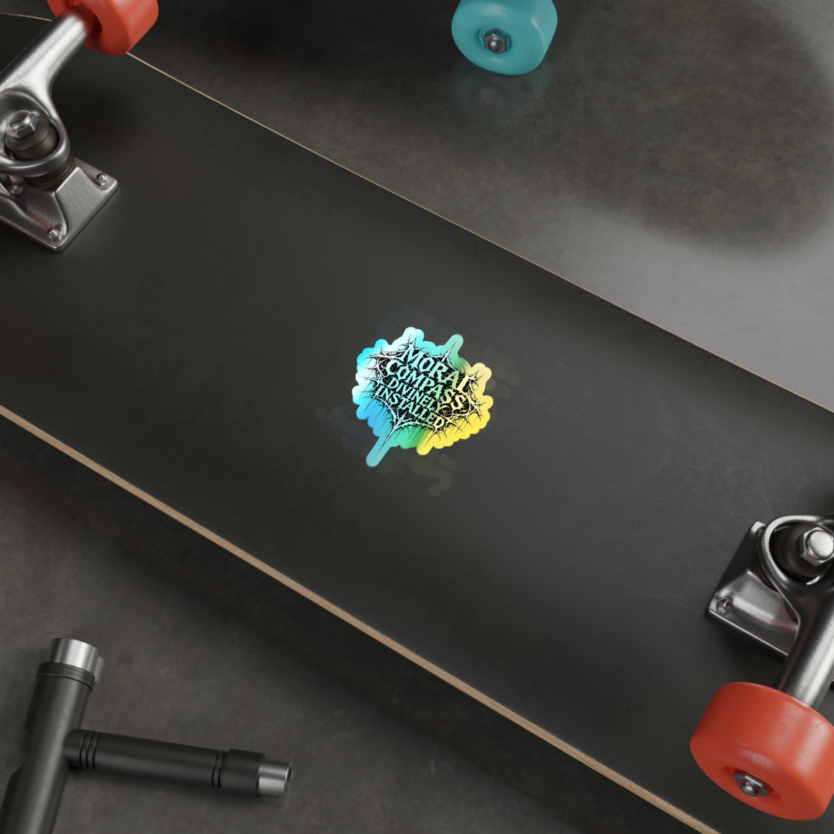 BLVCK // Holographic Sticker // Moral Compass Edition