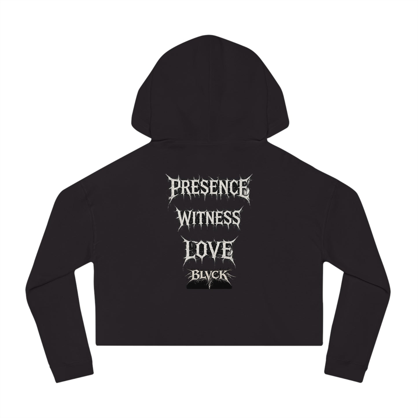 BLVCK // Thank YOU for Simply Existing Cropped Hoodie