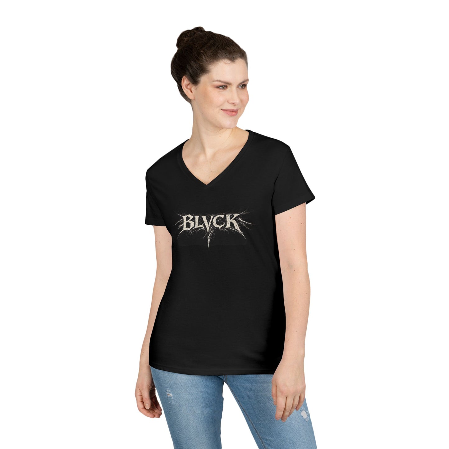 BLVCK // Thank You for Simply Existing Women's V-Neck Tee
