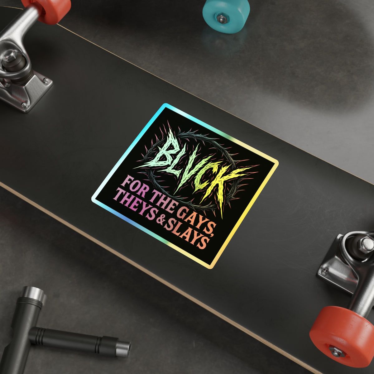 BLVCK Sigil // Holographic Sticker // Pride Edition