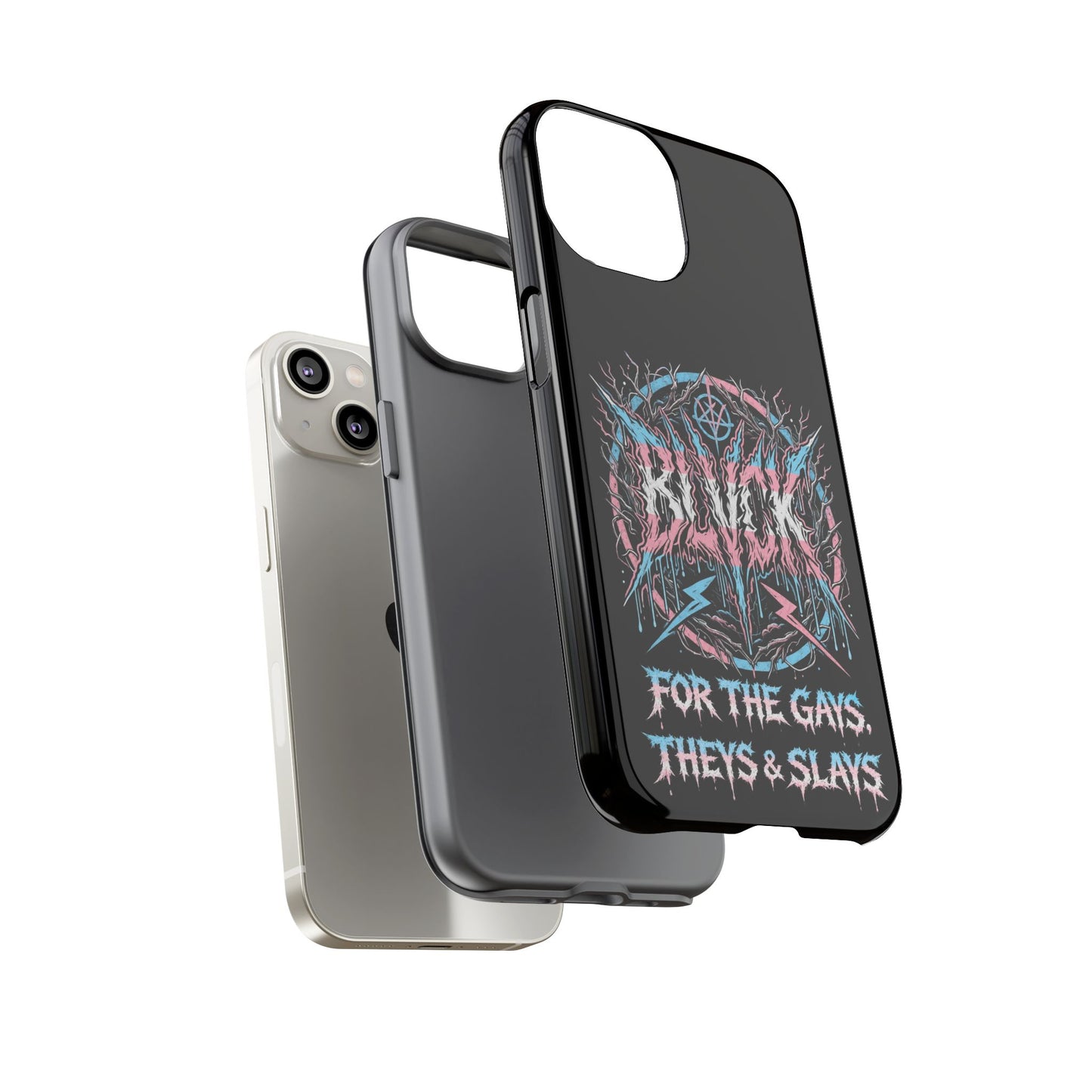 BLVCK // For the Gays, Theys & Slays (Trans Pride Edition) iPhone Case