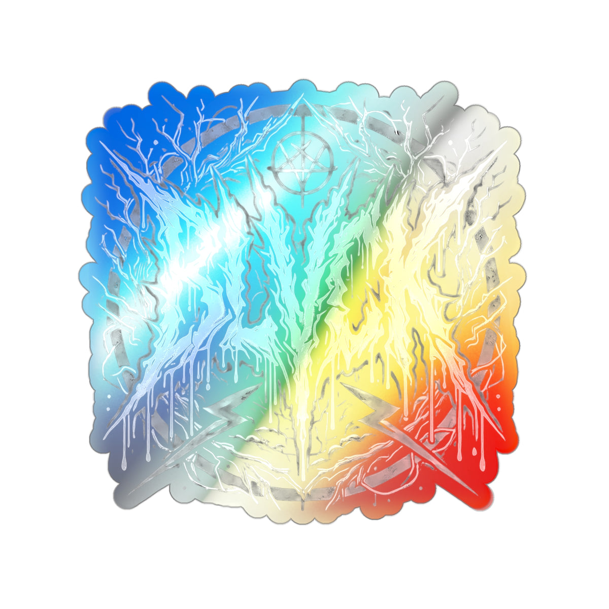BLVCK // Holographic Sticker // Monochrome Sigil Edition
