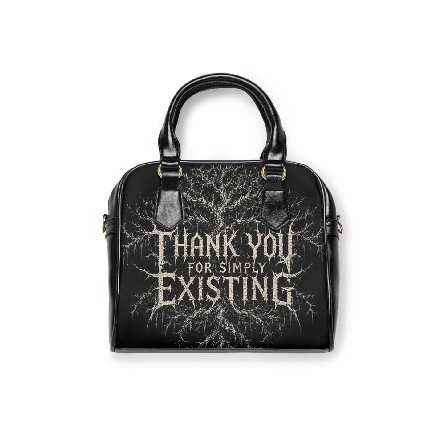 BLVCK // Blasphemous Yggdrasil Shoulder Handbag (Vegan Leather)