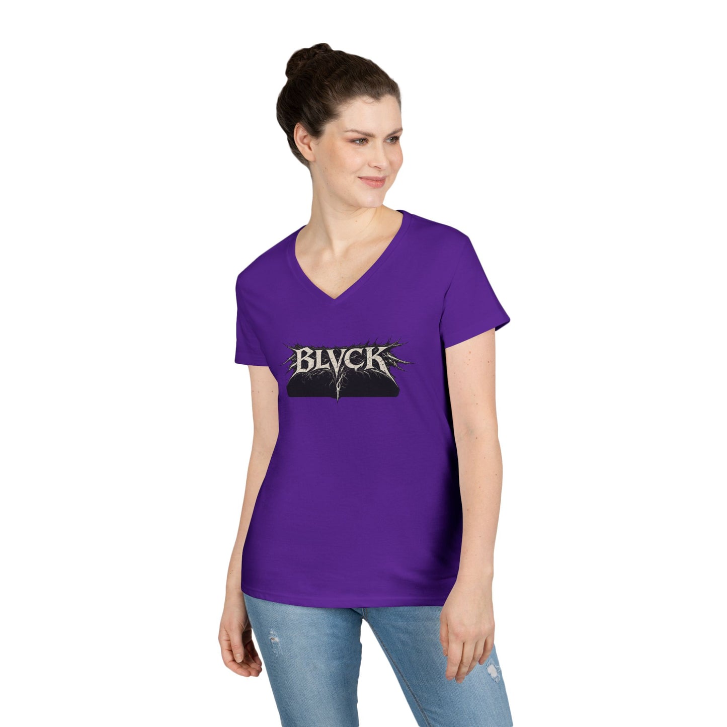 BLVCK // Presence - Witness - Love Women's V-Neck Tee