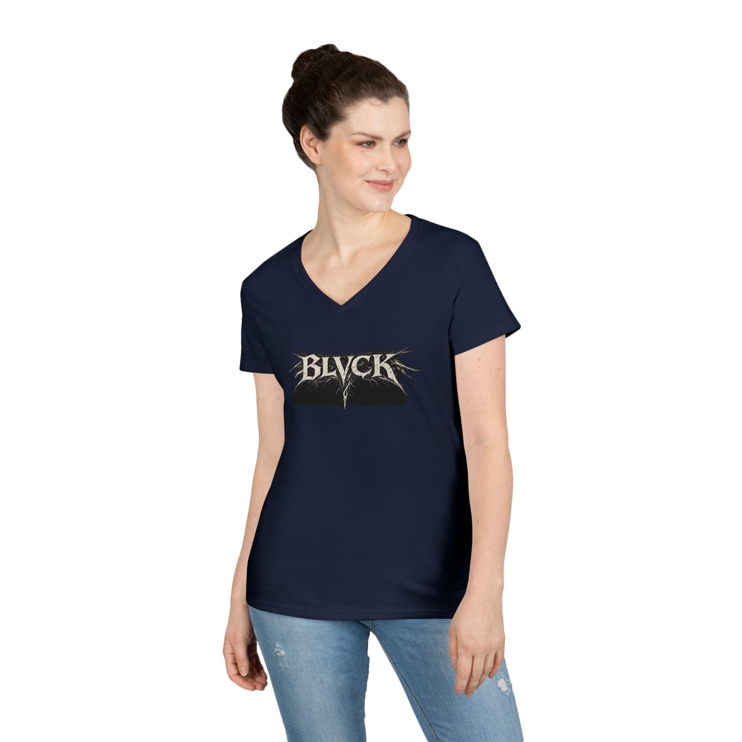 BLVCK // Thank You for Simply Existing Women's V-Neck Tee