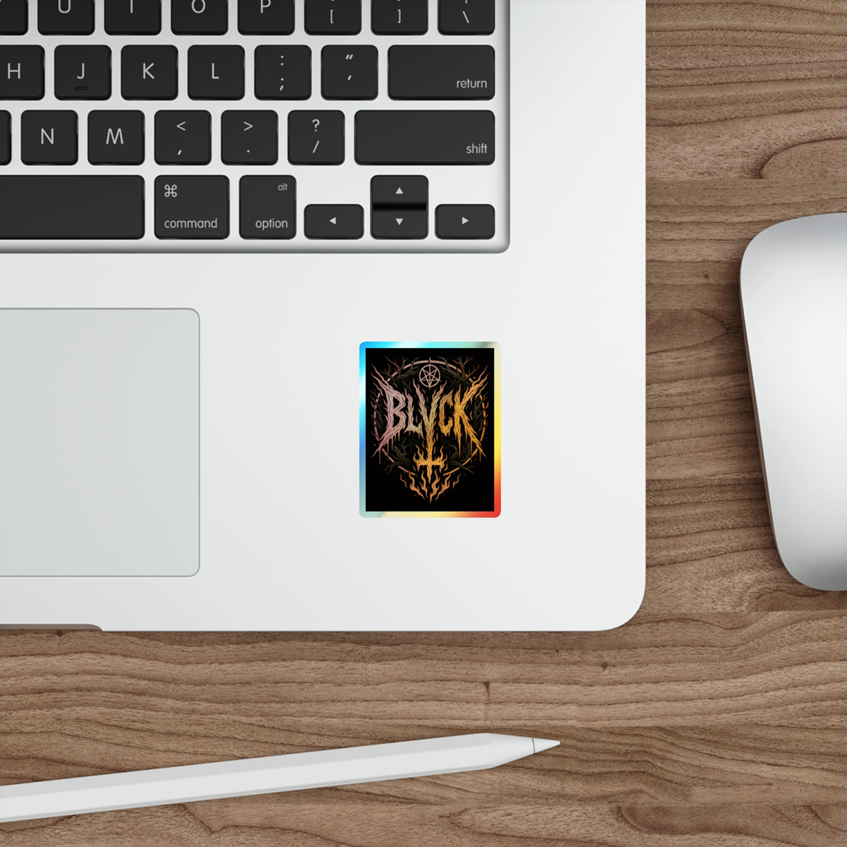 BLVCK // Holographic Sticker // Hellfire Edition