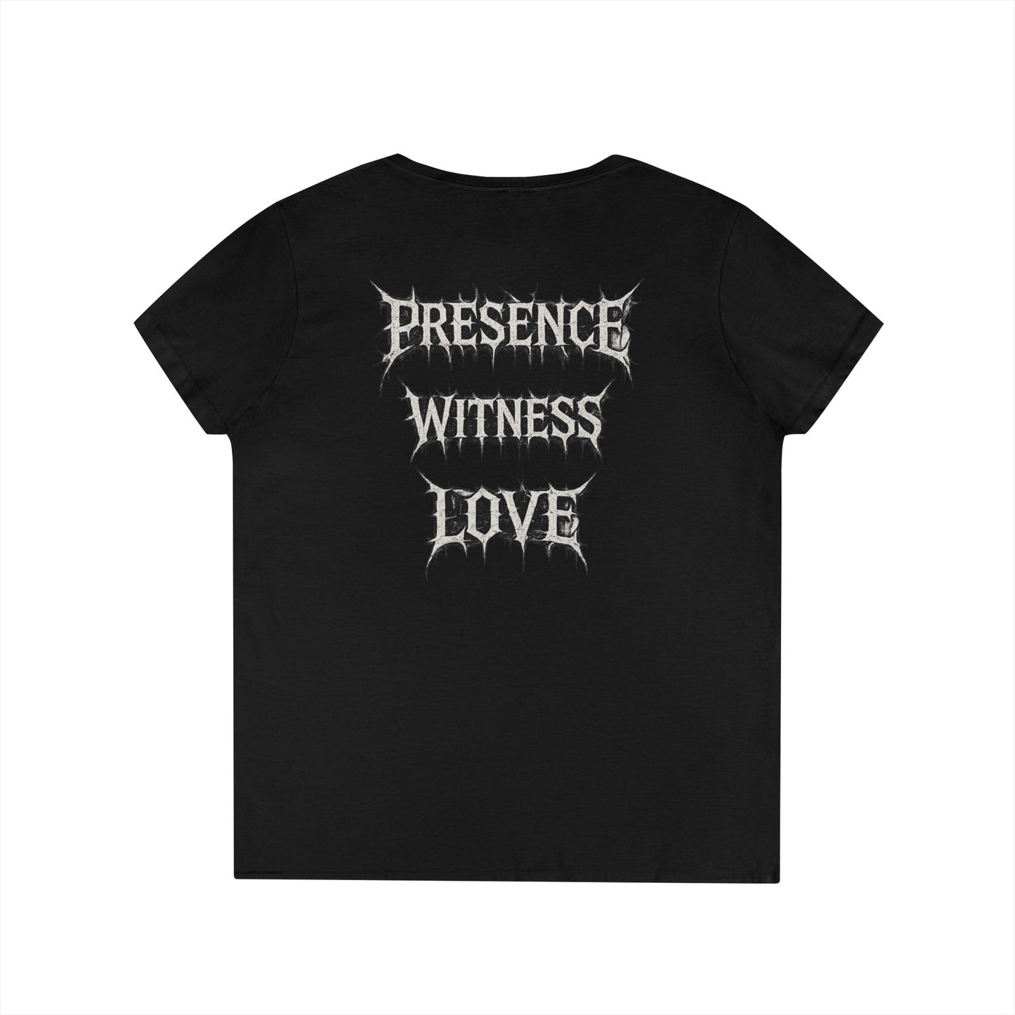 BLVCK // Presence - Witness - Love Women's V-Neck Tee
