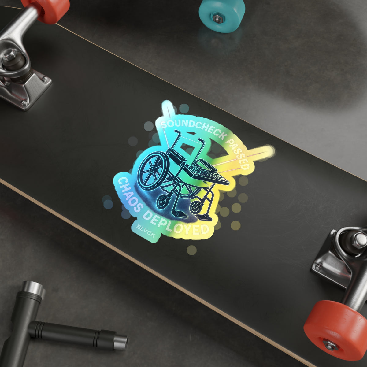 SOUNDCHECK PASSED // BLVCK Holographic Sticker