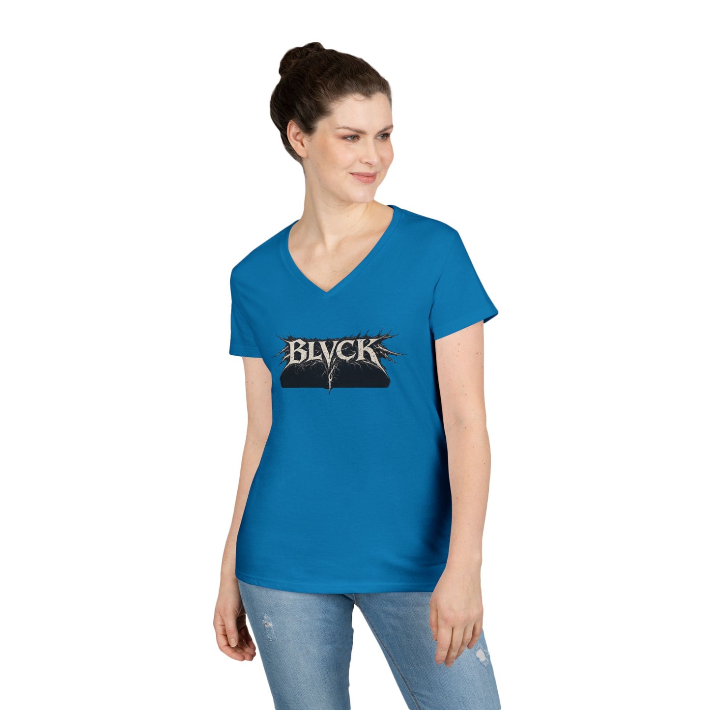 BLVCK // Thank You for Simply Existing Women's V-Neck Tee