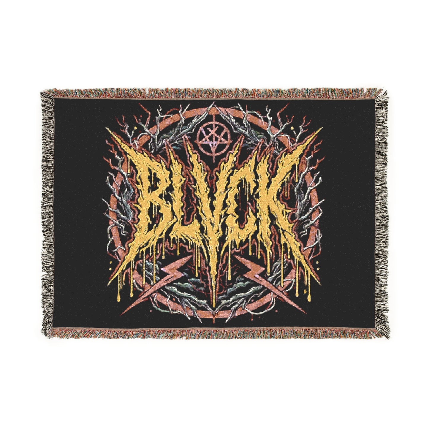 BLVCK Woven Blanket // Neon Inferno Edition