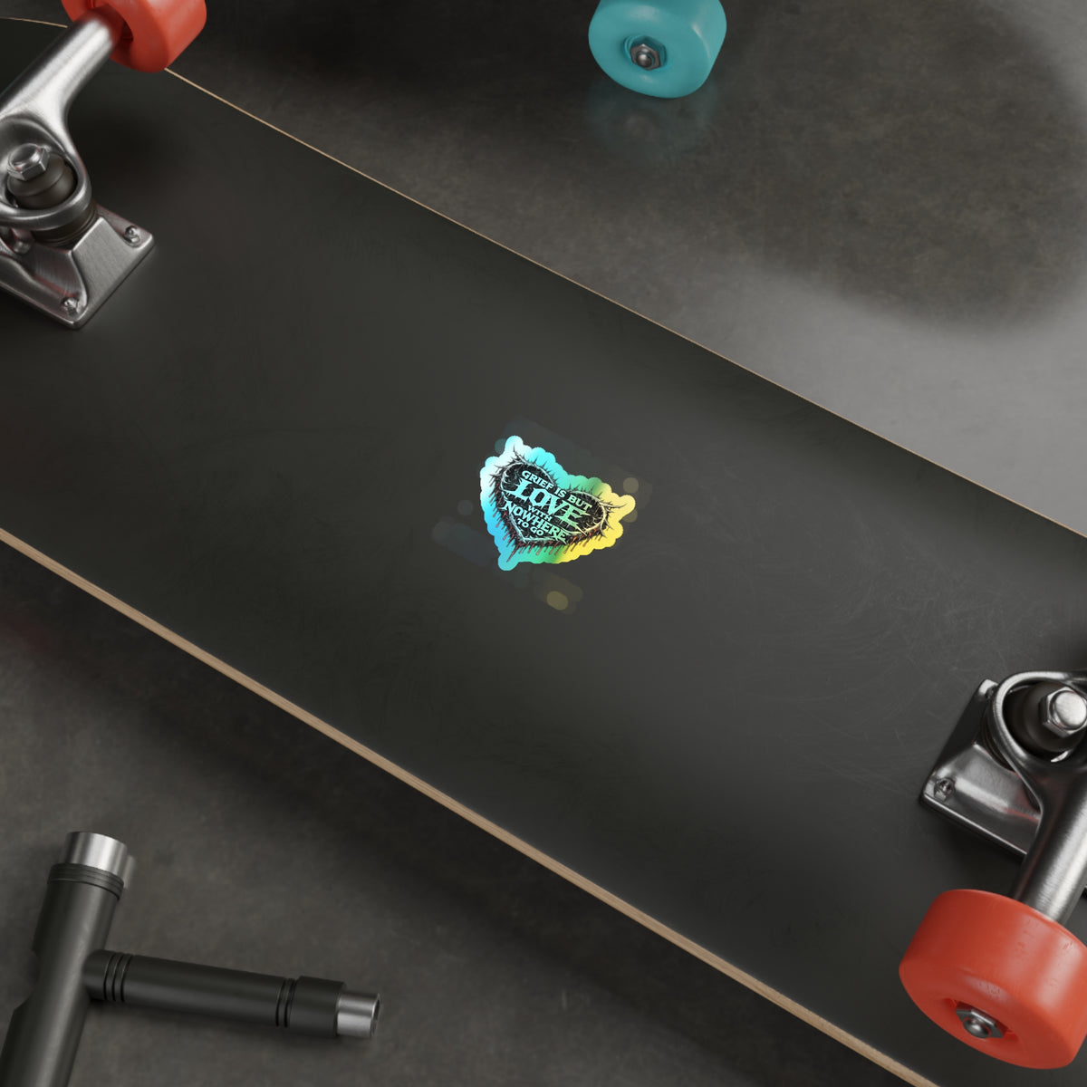 BLVCK // Holographic Sticker // Grief Is Love Edition