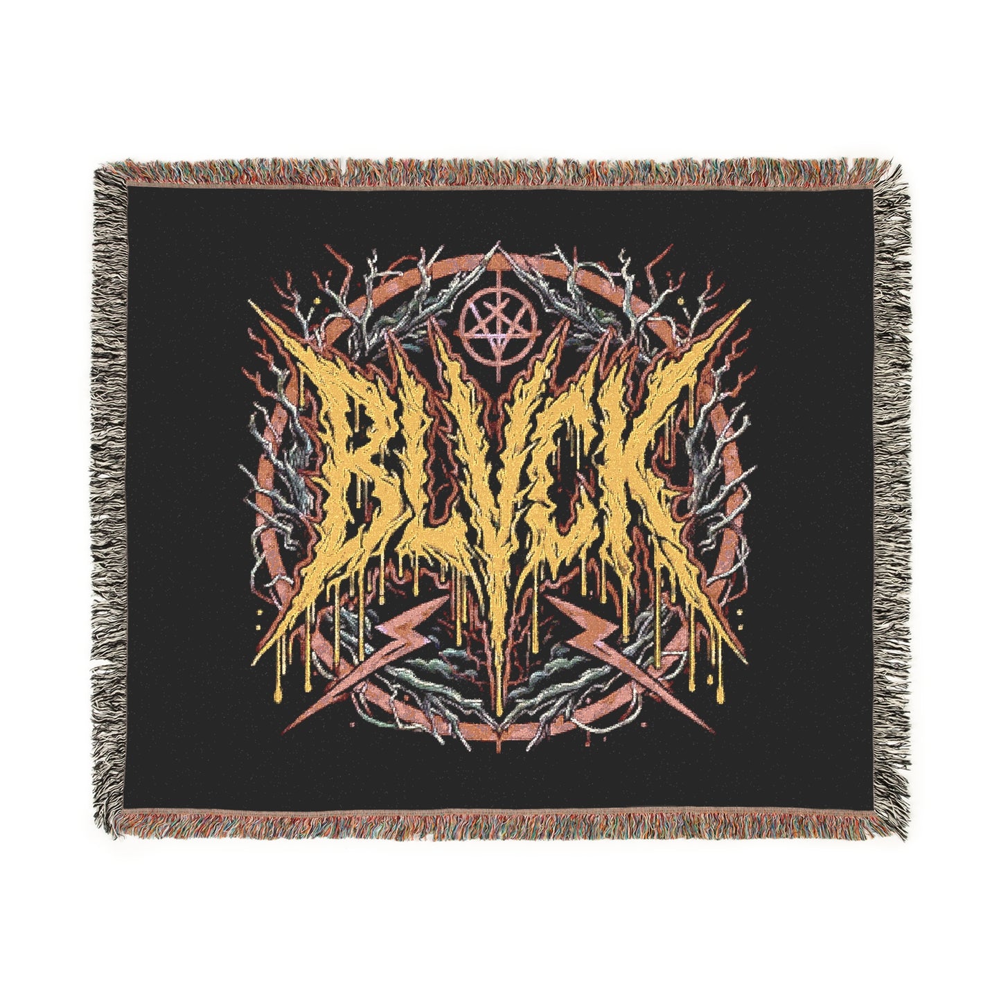 BLVCK Woven Blanket // Neon Inferno Edition