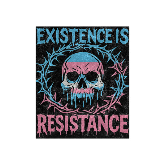 BLVCK // Existence Is Resistance // Premium Crushed Velvet Blanket