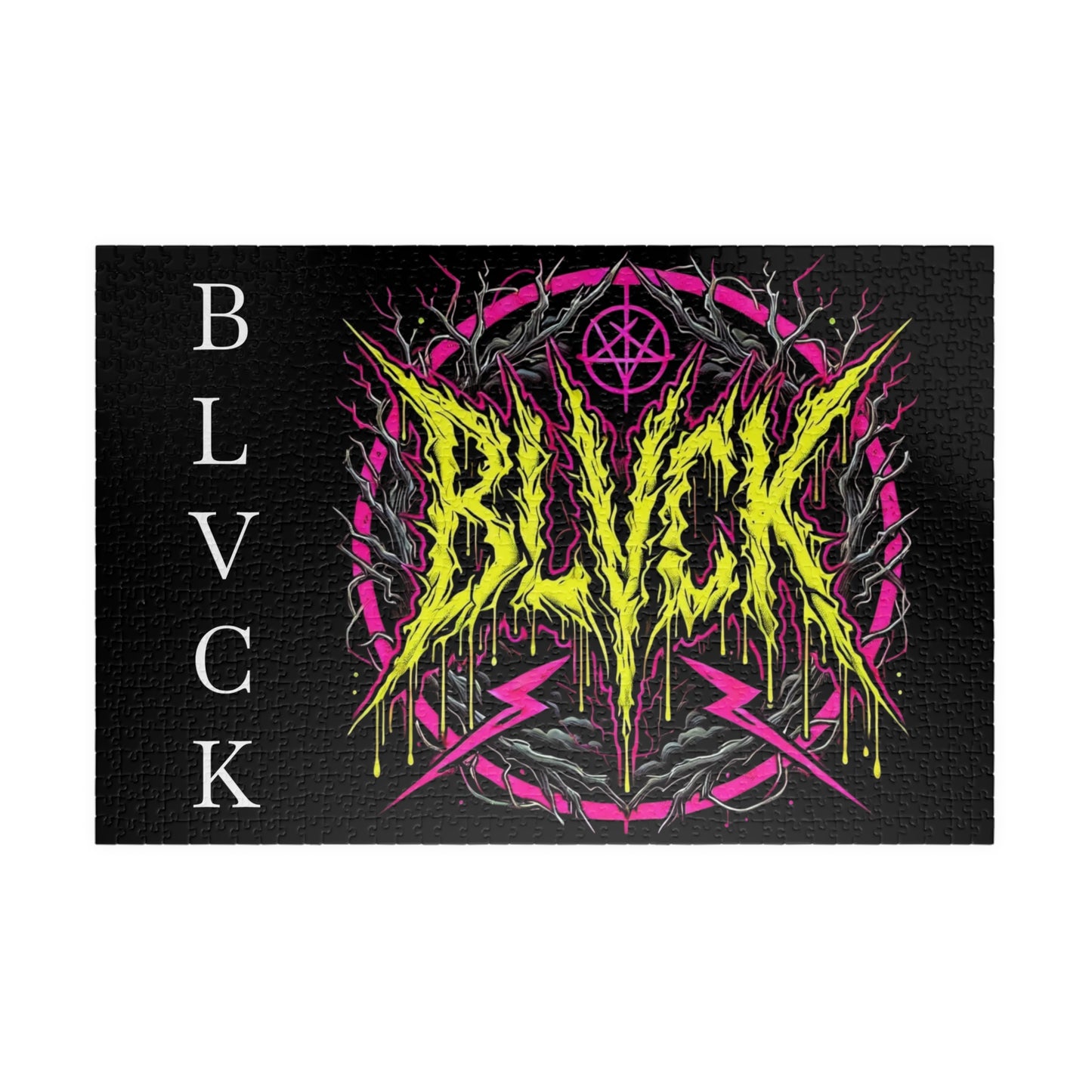 BLVCK // Neon Sigil Puzzle