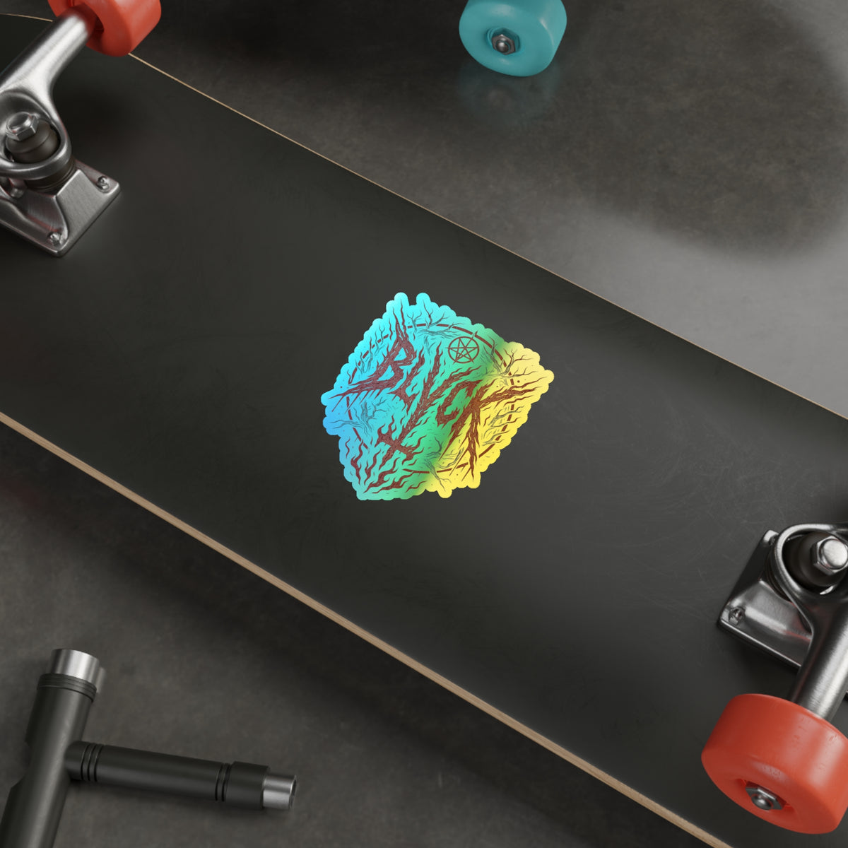 BLVCK Sigil // Holographic Sticker // Hellfire Edition