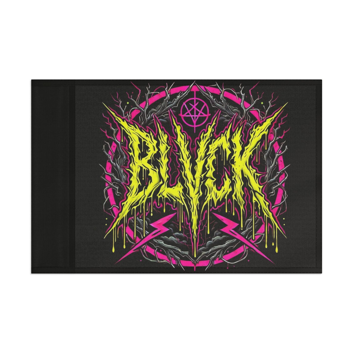 BLVCK Sigil Flag // Neon Inferno Edition