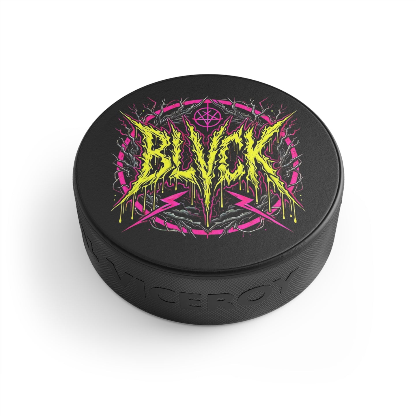 BLVCK // Neon Sigil // Hockey Puck