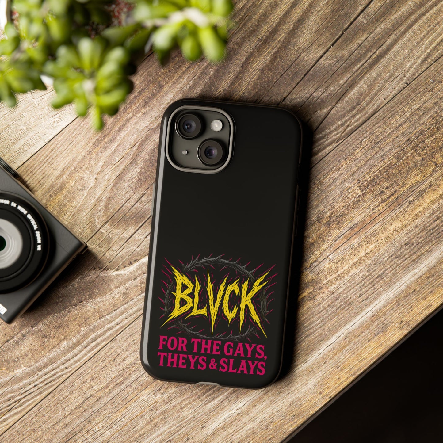BLVCK // For the Gays, Theys & Slays iPhone Case