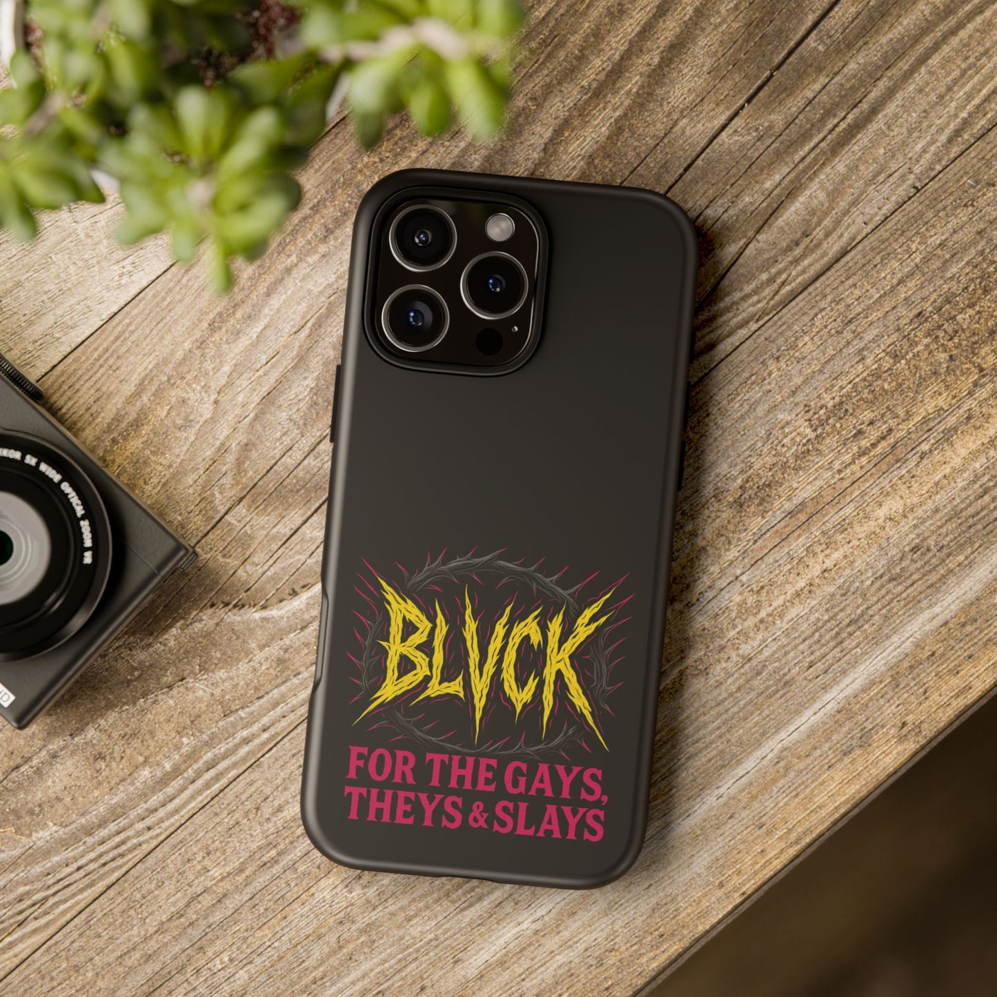 BLVCK // For the Gays, Theys & Slays iPhone Case
